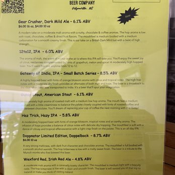 Toasty Kettlyst - Menu 1 - Breweries Near Me - Gibsonville, North Carolina