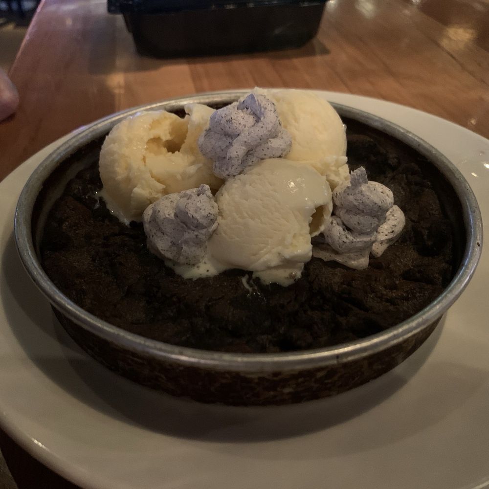 BJ's Restaurant & Brewhouse - Cookies 'N' Cream Pizookie - New American Near Me - Murfreesboro, Tennessee BJ's Restaurant & Brewhouse - Cookies 'N' Cream Pizookie - New American Near Me - Murfreesboro, Tennessee
