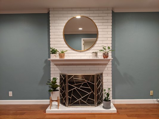 Interior paint and hardwood flooring project - Project consisted of repainting home's interior. We also installed window trim, baseboards, and crown molding throughout entire home.