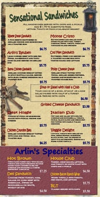 Menu photo 1 Arlin's Bar & Restaurant Cincinnati, OH
