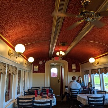 Casey Jones' Restaurant - Dining area inside a replica train carriage. Adequate ventilation and spaced seating. - Breakfast & Brunch Near Me - Ronks, Pennsylvania