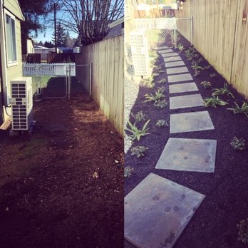 Grand-View Landscape - Before and after - side yard - Landscaping Near Me - Vancouver, Washington Grand-View Landscape - Before and after - side yard - Landscaping Near Me - Vancouver, Washington