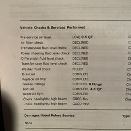 All the service they say I declined All the service they say I declined
