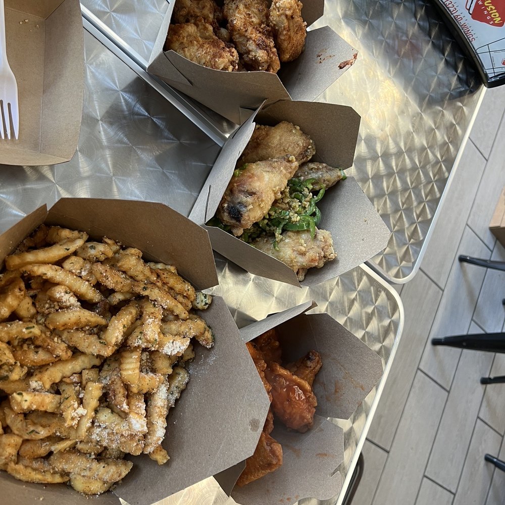 Fusion Wings - Buffalo, jalapeño salt and pepper, spicy lemon pepper wings - Chicken Wings Near Me - Montebello, California
