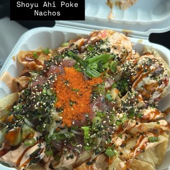 Ry's Poke Shack - Shoyu ahi Poke Nachos - Hawaiian Near Me - Pasadena, California