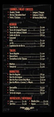 Menu photo 6 Tacos El Tijuanense Los Angeles, CA