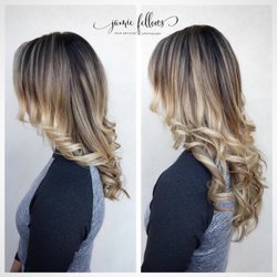 Jamie Grace Hair Studio - Before and after Halo Couture
