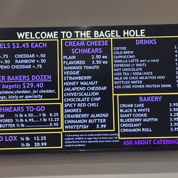 The Bagel Hole - Menu 1/2026 - Bagels Near Me - Cumming, Georgia The Bagel Hole - Menu 1/2026 - Bagels Near Me - Cumming, Georgia