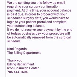 Just days before they shut down they demand a payment in full!