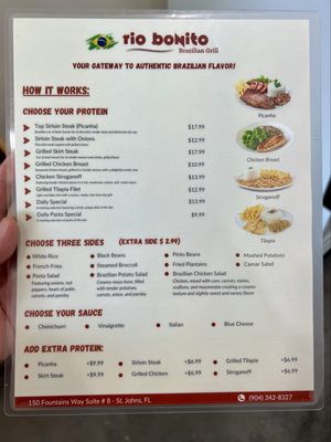 Menu photo 2 Rio Bonito Brazilian Grill St Johns, FL Menu photo 2 Rio Bonito Brazilian Grill St Johns, FL