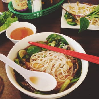 Pho Saigon Basil at Belmar, Lakewood - a bowl of delicious veggie pho - Vietnamese Near Me - Lakewood, Colorado
