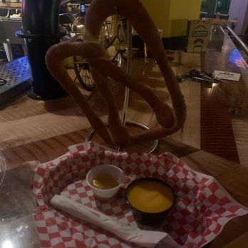 Handlebar - The pretzel for two... I'm by myself, so I'll give this pretzel a serious try. Looks and tastes good. - Bars Near Me - Salt Lake City, Utah Handlebar - The pretzel for two... I'm by myself, so I'll give this pretzel a serious try. Looks and tastes good. - Bars Near Me - Salt Lake City, Utah