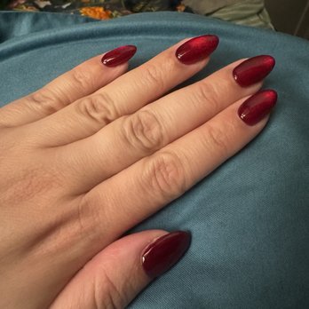 Q Spa - Cat eye layered with jelly shellac over hard gel - Skin Care Near Me - San Francisco, California