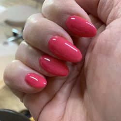 Lucky Nail & Tan II - Strawberry margarita & they did a great job!
