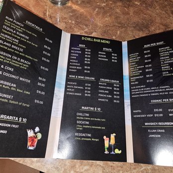 Caribbean Chill & Grill - Drink menu - Caribbean Near Me - Redford, Michigan