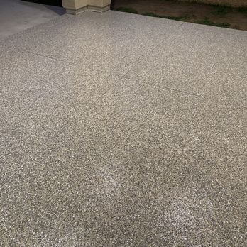 Creative Epoxy Coating - Patio in "Beach" color - Flooring Near Me Creative Epoxy Coating - Patio in "Beach" color - Flooring Near Me
