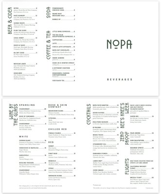 Menu photo 3 Nopa San Francisco, CA Menu photo 3 Nopa San Francisco, CA