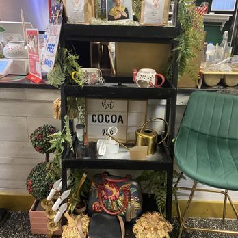 The Modern Rose - Knick-knack shelf near the register. - Coffee & Tea Near Me - Hollywood, Florida The Modern Rose - Knick-knack shelf near the register. - Coffee & Tea Near Me - Hollywood, Florida