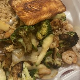 Salmon and shrimp hibachi Salmon and shrimp hibachi