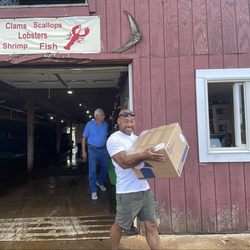 Atlantic Edge Lobster - My husband and that smile say it all!