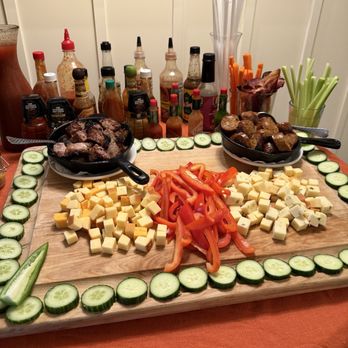 Chicago q - Bloody Mary self serve bar for Brunch. - Barbeque Near Me - Chicago, Illinois