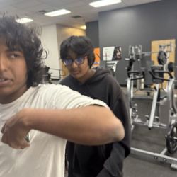 Anytime Fitness - Omkar and arya(who I brought)