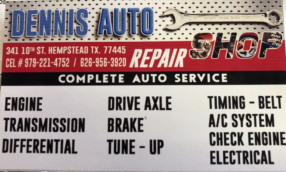 DENNIS AUTO REPAIR SHOP Updated August 2024 341 10th St Hempstead