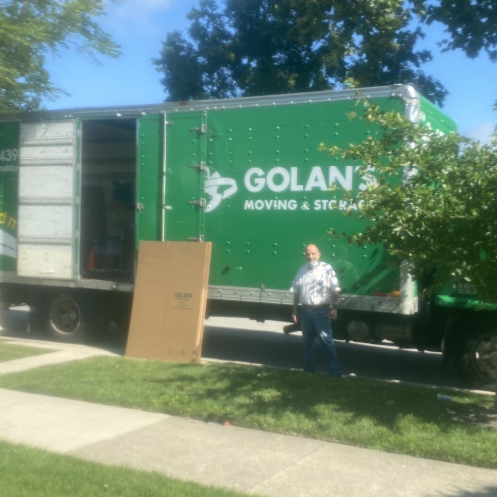 Golan's Moving & Storage - Golan loading furniture to truck! - Movers Near Me - Skokie, Illinois Golan's Moving & Storage - Golan loading furniture to truck! - Movers Near Me - Skokie, Illinois