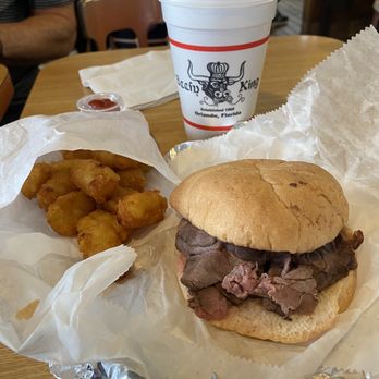 Beefy King - Regular Roast Beef sandwich - Fast Food Near Me - Orlando, Florida Beefy King - Regular Roast Beef sandwich - Fast Food Near Me - Orlando, Florida
