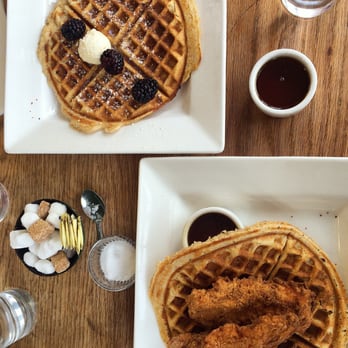 900 Grayson - Belgium waffle (top) and Demon Lover (bottom) - Breakfast & Brunch Near Me - Berkeley, California