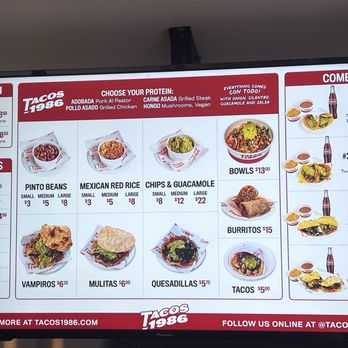 Tacos 1986 West Village - Menu - Tacos Near Me - New York, New York