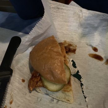 TomKen's Friendly Fried Chicken - Battered chicken sandwich w honey bbq - Chicken Wings Near Me - Milwaukee, Wisconsin TomKen's Friendly Fried Chicken - Battered chicken sandwich w honey bbq - Chicken Wings Near Me - Milwaukee, Wisconsin