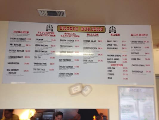 Menu photo 6 Bronco Burgers Paso Robles, CA
