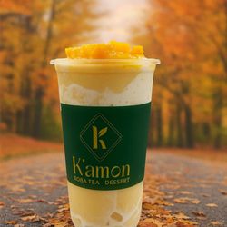 K’amon - Mango lovers, this one hits different 
Thick, creamy, sweet mango smoothie -- fresh flavor in every sip.
A whole mood for sunny fall a
