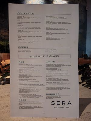 Menu photo 7 SERA Honolulu, HI