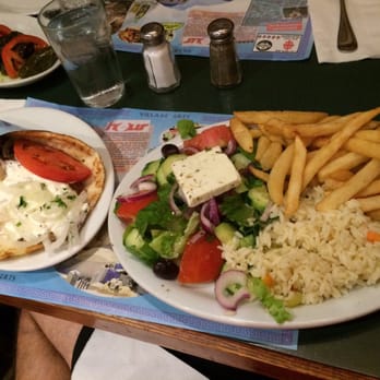 Village Grec - Gyros platter in all her glory! - Greek Near Me - Montreal, Quebec Village Grec - Gyros platter in all her glory! - Greek Near Me - Montreal, Quebec