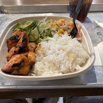 KFire Korean BBQ - KFIRE Spicy Chicken, Corn Salad and Seasoned Cucumber - Korean Near Me - Chicago, Illinois