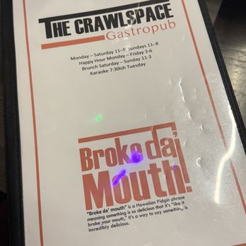 The Crawlspace Gastropub - The Menu - Gastropubs Near Me - Mercer Island, Washington The Crawlspace Gastropub - The Menu - Gastropubs Near Me - Mercer Island, Washington