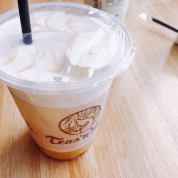 Teas'n You - Caramel Green Tea Macchiato @ Teas’n You Fusion Tea House - Bubble Tea Near Me - Vienna, Virginia Teas'n You - Caramel Green Tea Macchiato @ Teas’n You Fusion Tea House - Bubble Tea Near Me - Vienna, Virginia