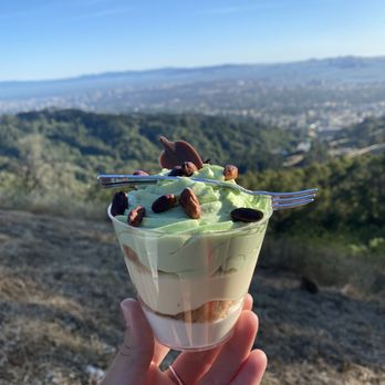 Lavender Bakery & Cafe' - Pistachio flavored mouse cup - Cafes Near Me - Berkeley, California