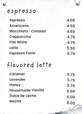 Menu photo 2 Yeems Coffee Los Angeles, CA Menu photo 2 Yeems Coffee Los Angeles, CA