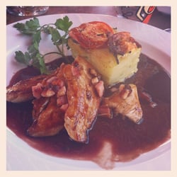 Bistron - Rooster with smoked bacon and potato gratin