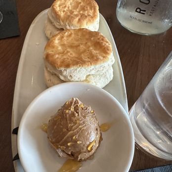 Rossetti Restaurant - Beverly - Buttermilk biscuits with honey butter. - Italian Near Me - Beverly, Massachusetts
