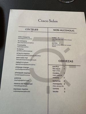 Cinco Soles by null