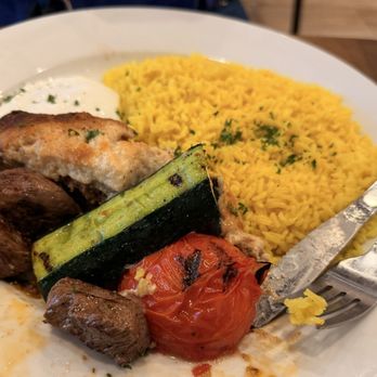Troy - We ordered 2 entrees to share, lamb souvlaki & Mousaka - Mediterranean Near Me - Martinez, California