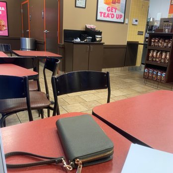 Dunkin' - Full trash can - Donuts Near Me - Matthews, North Carolina