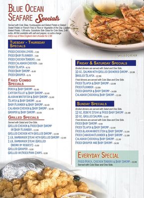 Menu photo 5 Blue Ocean Seafood Restaurant Clinton, SC Menu photo 5 Blue Ocean Seafood Restaurant Clinton, SC