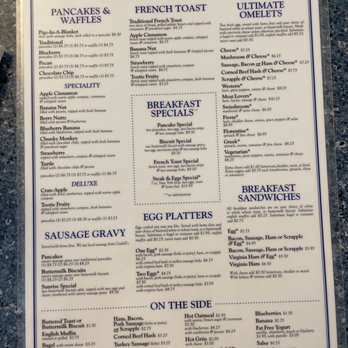L 'Dees Pancake House - Front of menu - Breakfast & Brunch Near Me - Front Royal, Virginia L 'Dees Pancake House - Front of menu - Breakfast & Brunch Near Me - Front Royal, Virginia