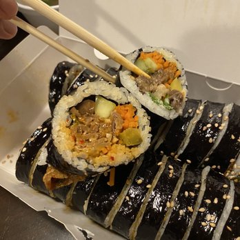 So Poong Kimbap - Beef and spicy pork roll - Korean Near Me - Commerce Township, Michigan