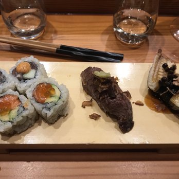 O-Ku - Omakase part 7 of 9 : Tuna/salmon rolls, wagyu nigiri, eel nigiri - Sushi Bars Near Me - Washington, DC, District of Columbia O-Ku - Omakase part 7 of 9 : Tuna/salmon rolls, wagyu nigiri, eel nigiri - Sushi Bars Near Me - Washington, DC, District of Columbia